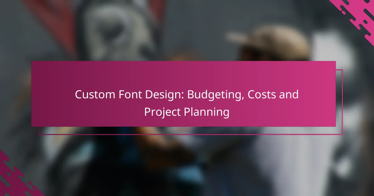 Custom Font Design: Budgeting, Costs and Project Planning