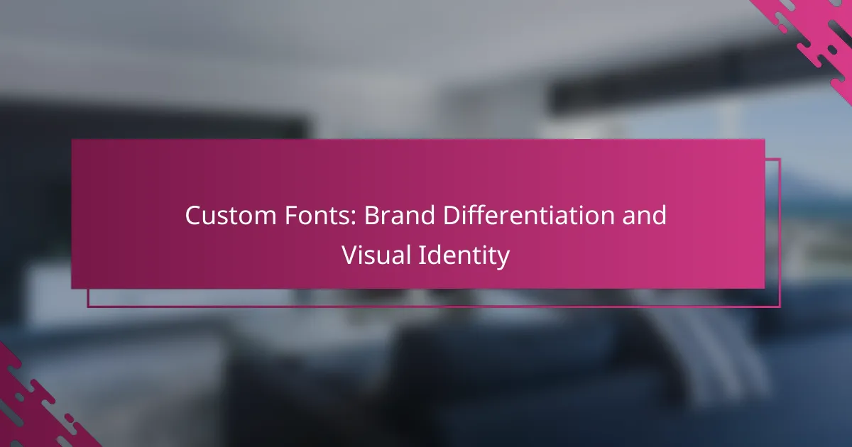 Custom Fonts: Brand Differentiation and Visual Identity