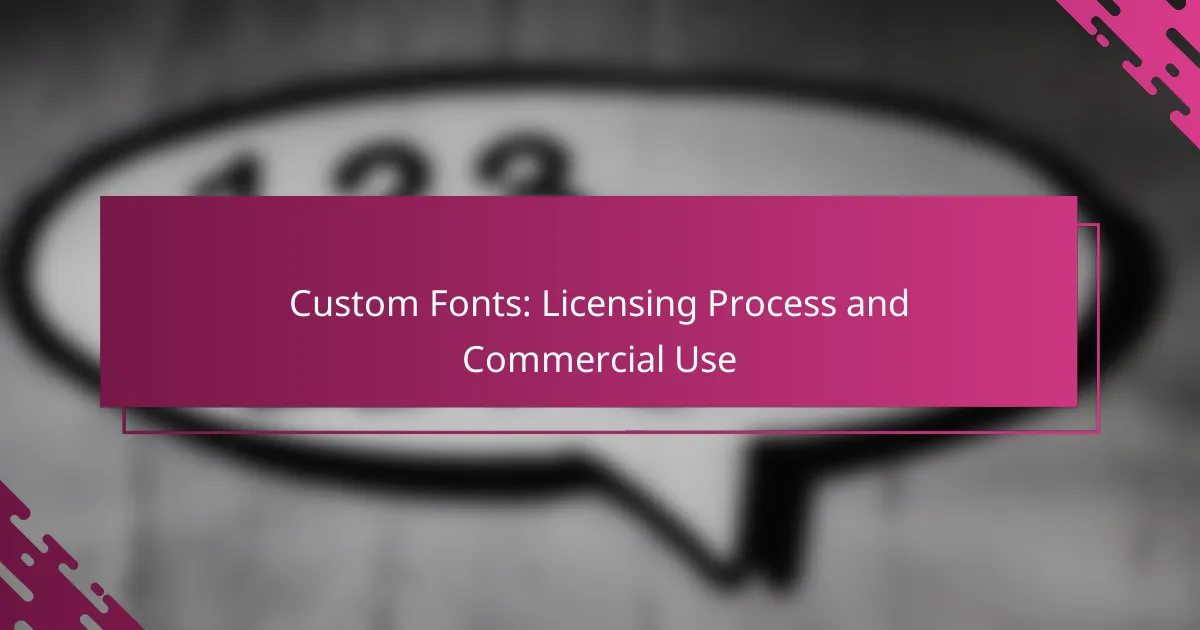 Custom Fonts: Licensing Process and Commercial Use