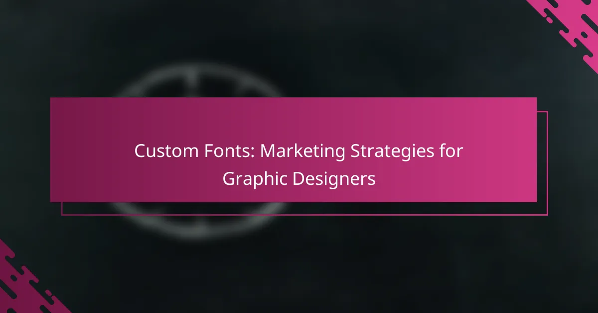 Custom Fonts: Marketing Strategies for Graphic Designers