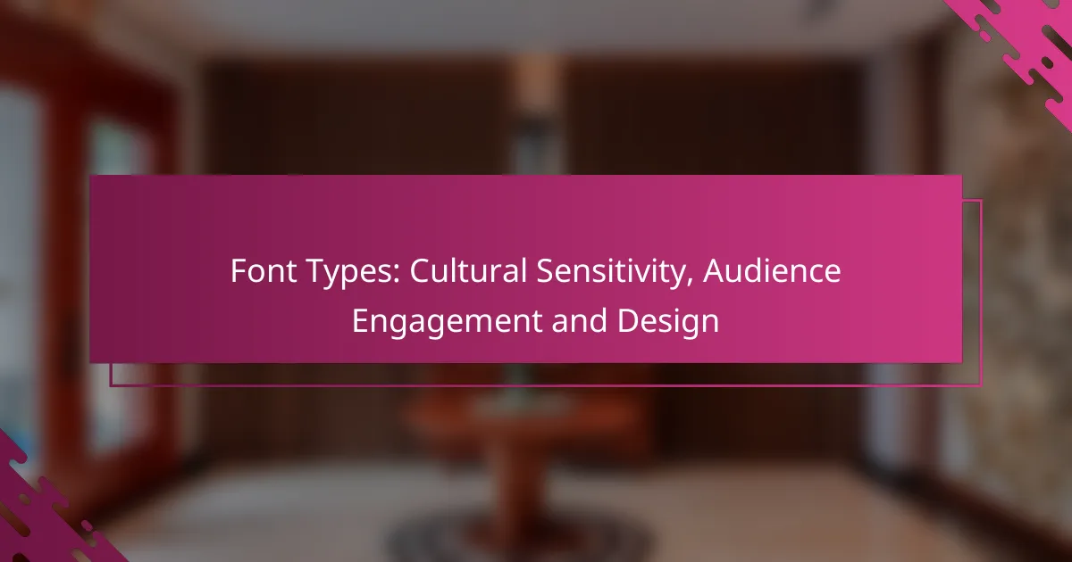 Font Types: Cultural Sensitivity, Audience Engagement and Design